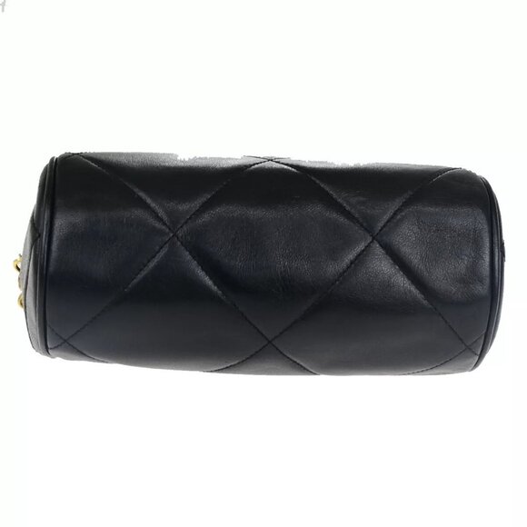 CHANEL CC Matelasse Tassel Mini Chain Shoulder Bag Leather Black authentic - Picture 3 of 16